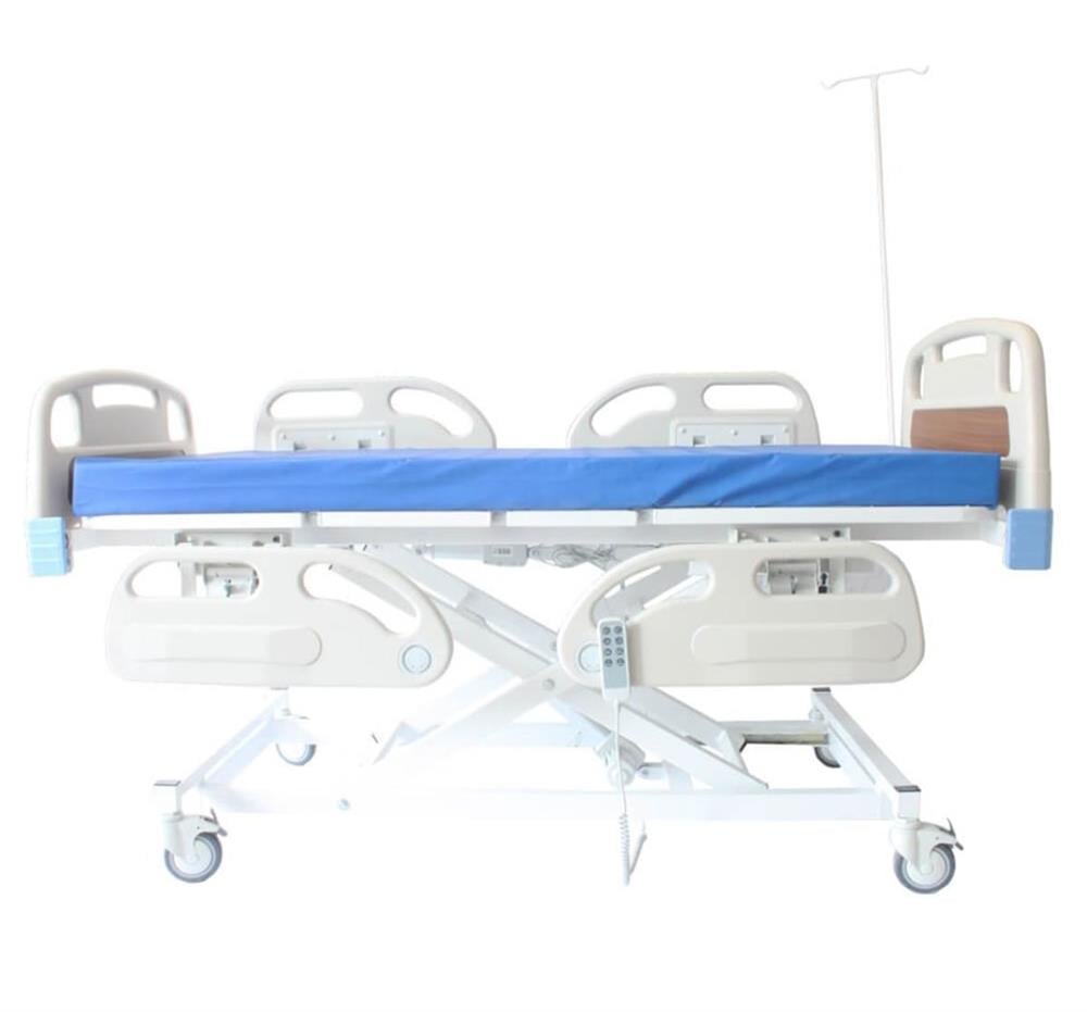  3 Motorlu ABS Plastik Başlıklı ve Korkuluklu Hasta Karyolası-276